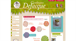 Desktop Screenshot of confitures-defacque.com